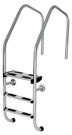 Létra feszített víztükrű medencéhez, karimakészlet nélkül