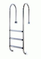 Három fokos medence létra, függőleges kapaszkodóval, KO