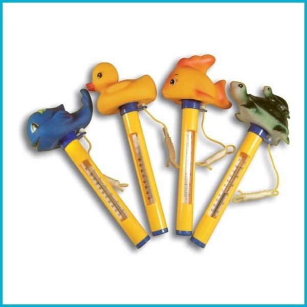 Vízhőmérő, állat figurás (katicás, hajós, hattyús)