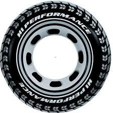 Felfújható autókerék+kapaszkodó 1,14m