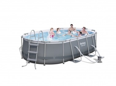 PUERTO RICO ovális fémvázas medence szett 427x250x100 cm