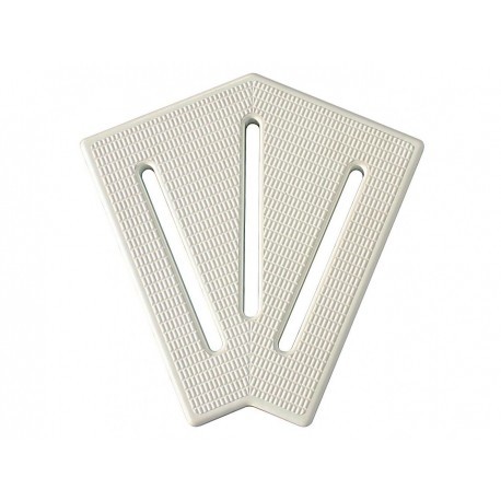 Túlfolyó sarok elem Square - Transzparens 90º 195mm