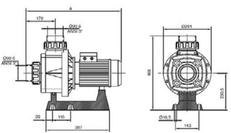 Kapri 250M 41m3/h 2,5HP 230V – galéria