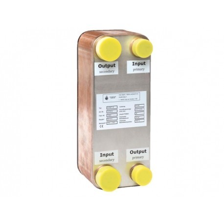 Lemezes hőcserélő D-PWT 30 kW / 55°C