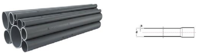 Nyomócső - 3 méter/szál D32