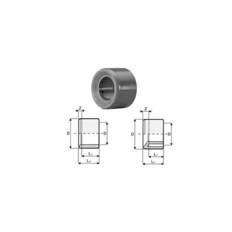 Rövid szűkítő D32x25