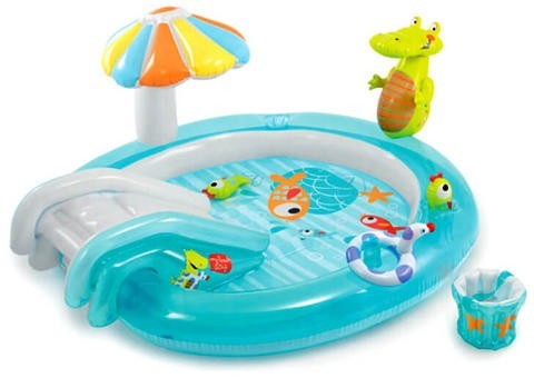 Krokodilos élménymedence 203cm x 173cm x89cm