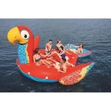 BESTWAY felfújható hatszemélyes úszósziget, papagáj alakú, 230 x 180cm – galéria