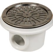 Fenékürítő betonos AISI 316L ráccsal Ø200mm 6/4”