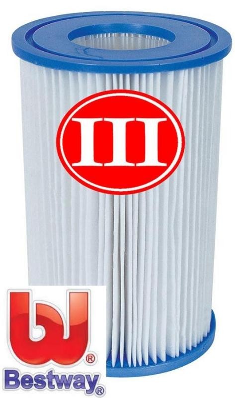 Papír szűrőbetét, III-as méret, Bestway