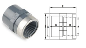 BM karmantyú fémgyűrűvel D25-3/4"