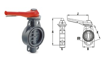 Pillangószelep D110