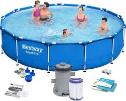 Kerti medence 5612E Bestway Steel Pro 3.96mx 84cm medence készlet