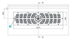 Badujet TurboPro "Design 1" turbinás ellenáramoltató beépítőtest
