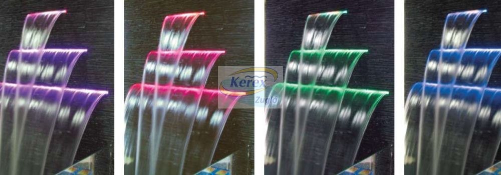 Vízkés színes LED világítással 906x263mm