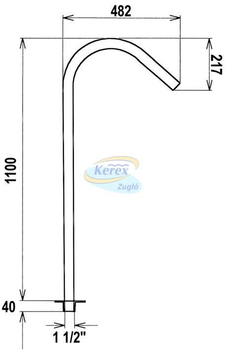 VÍZKÖPŐ ALAPEGYSÉG TAHITI 100x48cm – galéria