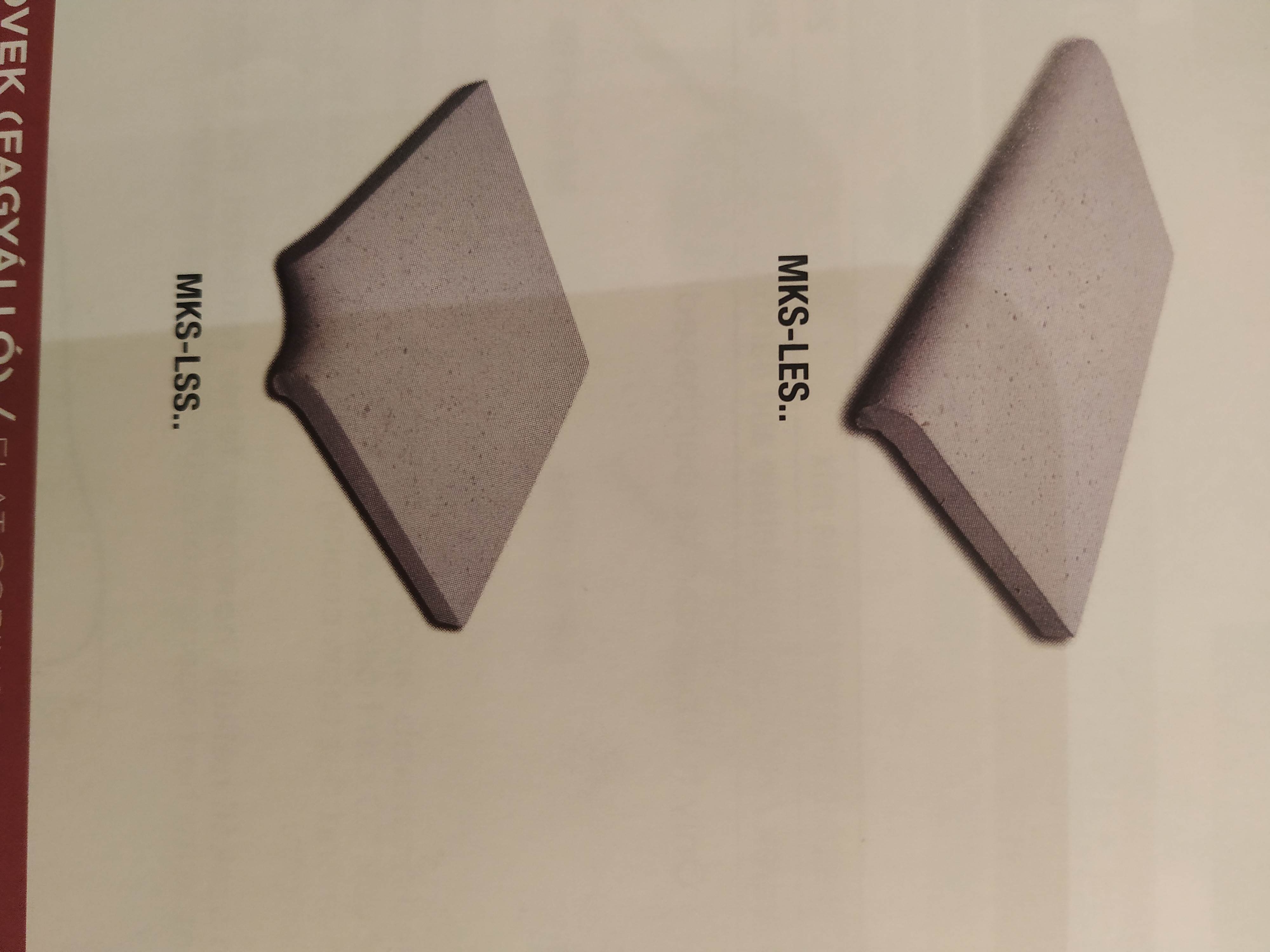 Lapos szegélykő sarok, csiszolt