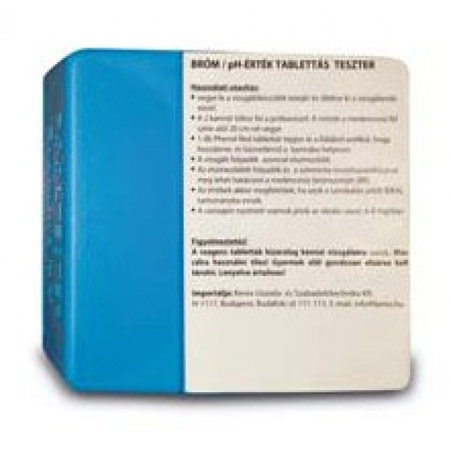 Bróm/pH tablettás teszter