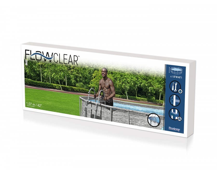 Bestway Biztonsági medence létra 107cm-es – galéria