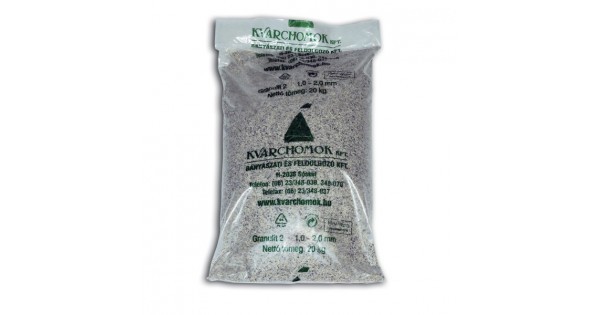 Kvarchomok 1-2 mm szemcseméret, Ft/zsák