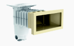 Design Szkimmer betonos/fóliás A400 homok6/4"BM / 2"KM /D50