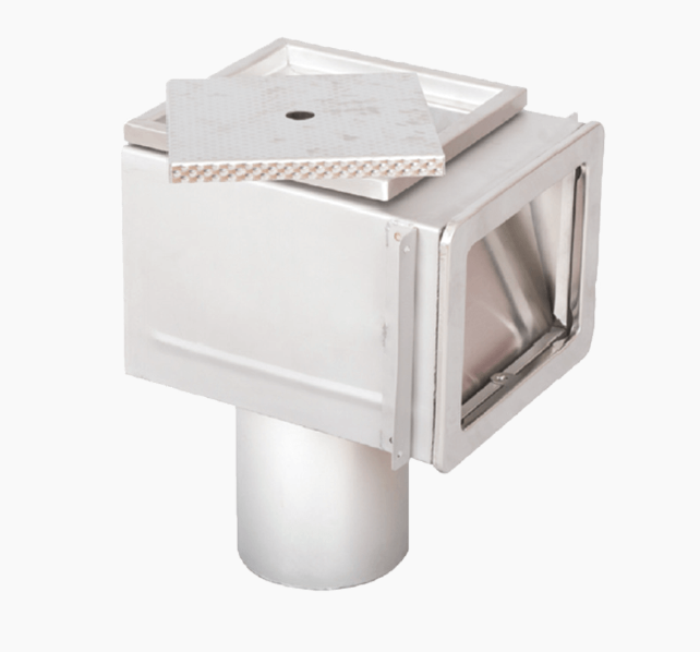 Szkimmer Inox fóliás -M- AISI 316 KM2”