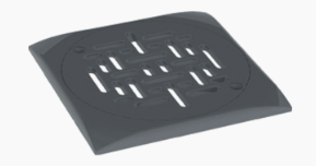 Design Fenékürítő fedél antracit 194x194mm