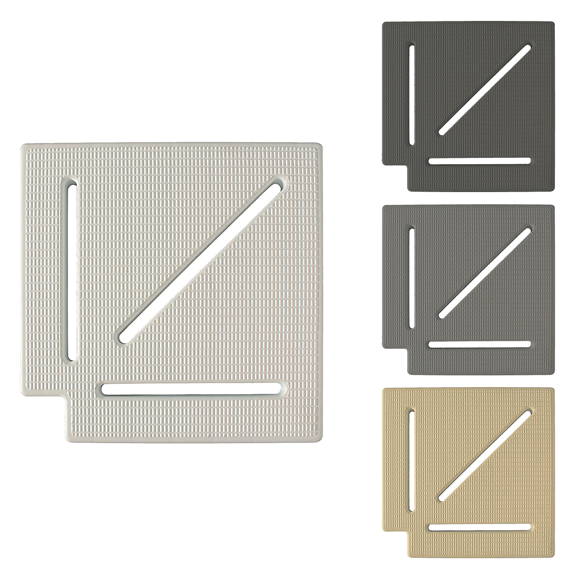 Túlfolyó sarok elem 90º szürke 245mm