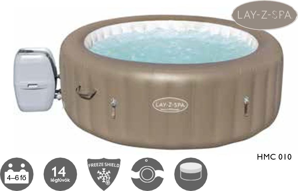 Palm Springs AirJet felfújható masszázsmedence 196 × 71 cm – galéria