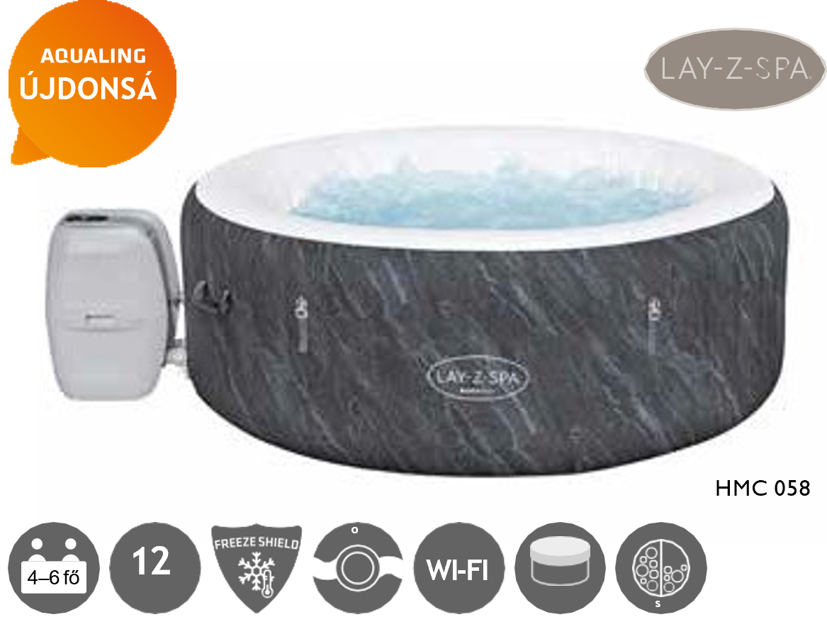 Boracay Airjet masszázsmedence Ø 180 × 60 cm