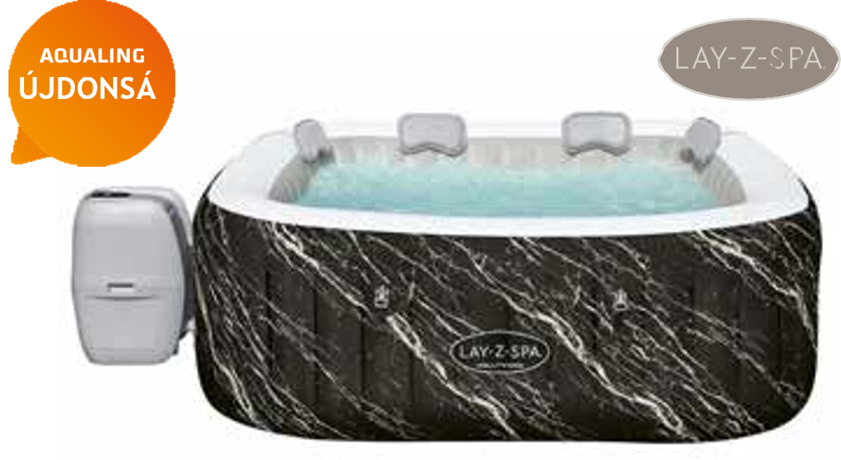 Hollywood Luxe Airjet felfújható masszázsmedence 4-6 személyes 180 × 180 × 66 cm