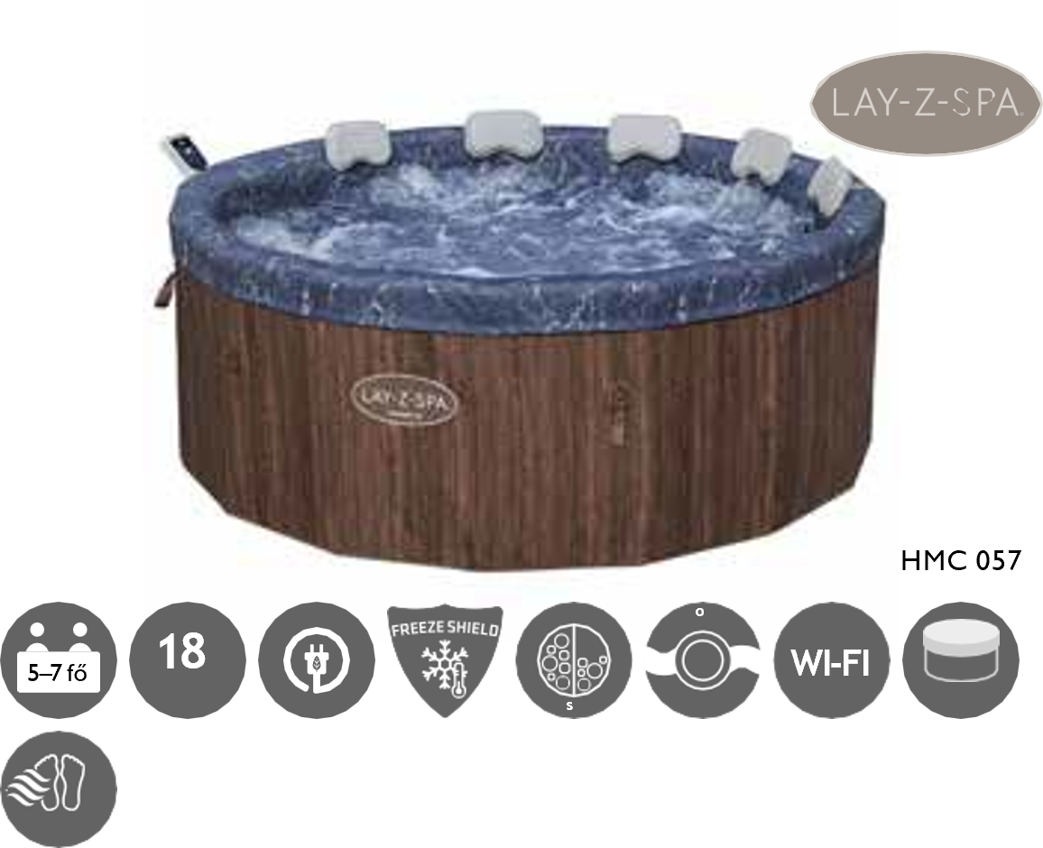 Toronto Thermacore Airjet masszázsmedence Ø 190 × 70 cm