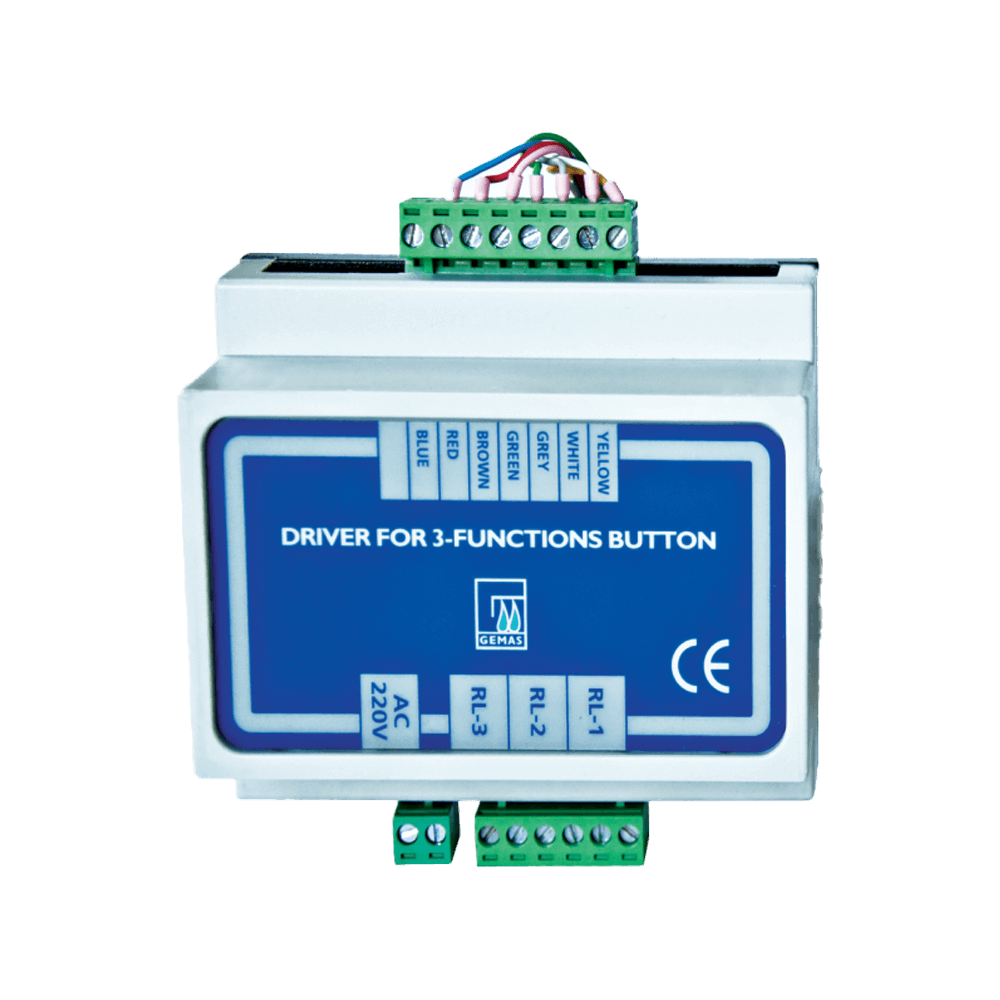 Vezérlő, 3 funkciós nyomógombhoz