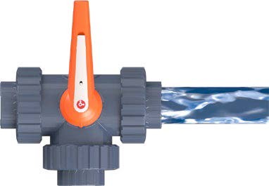 Motoros golyóscsap 3 utas PTFE "L" D063 – galéria