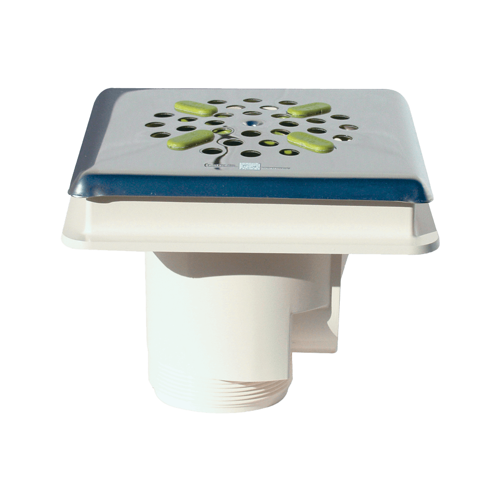 Fenékürítő fóliás MTS rozsdamentes ráccsal 170x170mm D63 / 2" / 2 1/2" – galéria