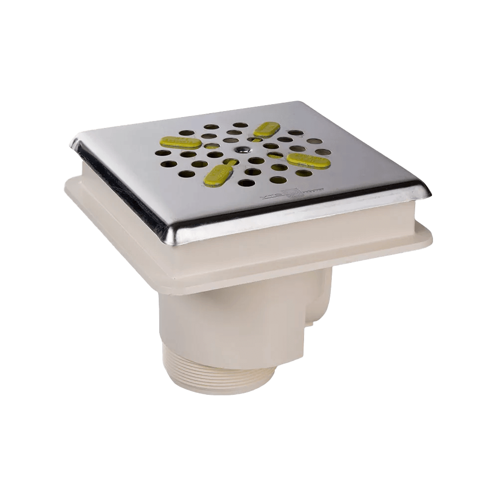 Fenékürítő fóliás MTS rozsdamentes ráccsal 170x170mm D63 / 2" / 2 1/2" – galéria