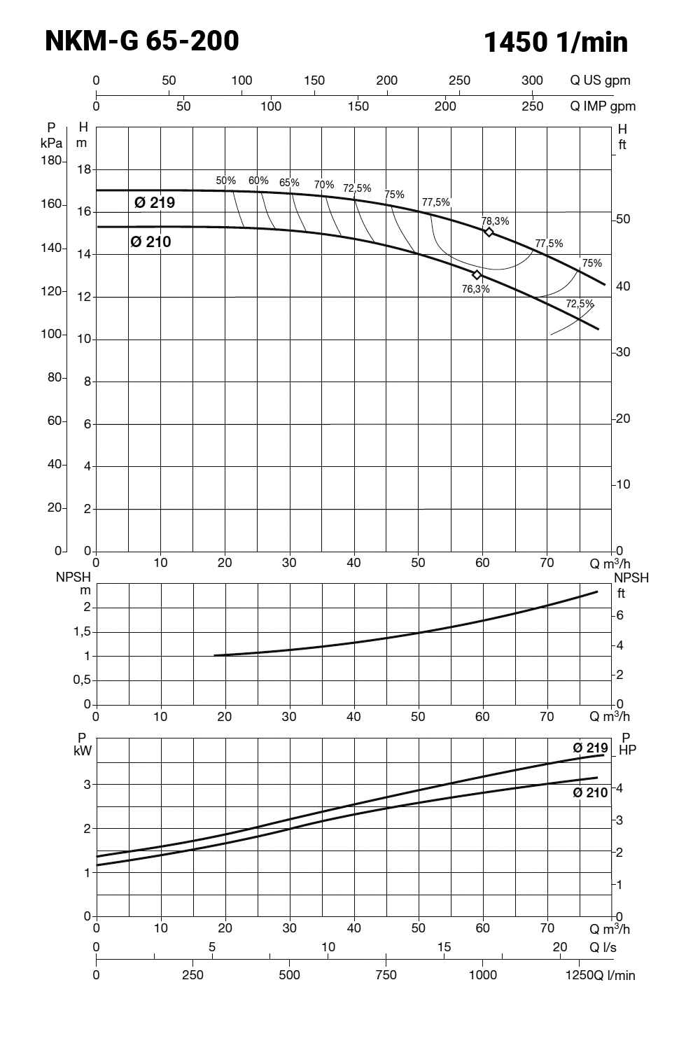 IE3 NKM-G 65-200/219 400/690V – galéria