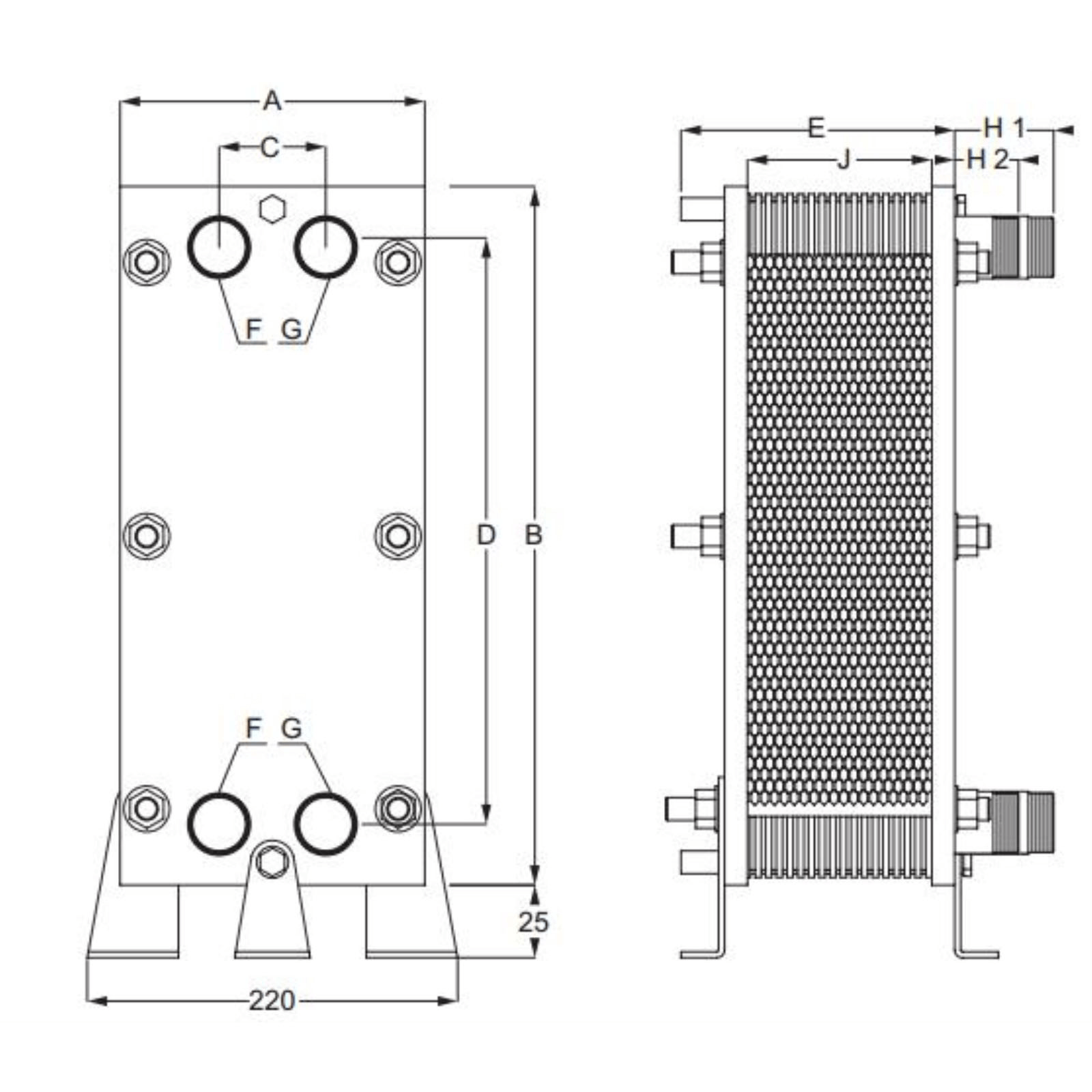 Lemezes hőcserélő Power 13M-PWT 1327M-VA