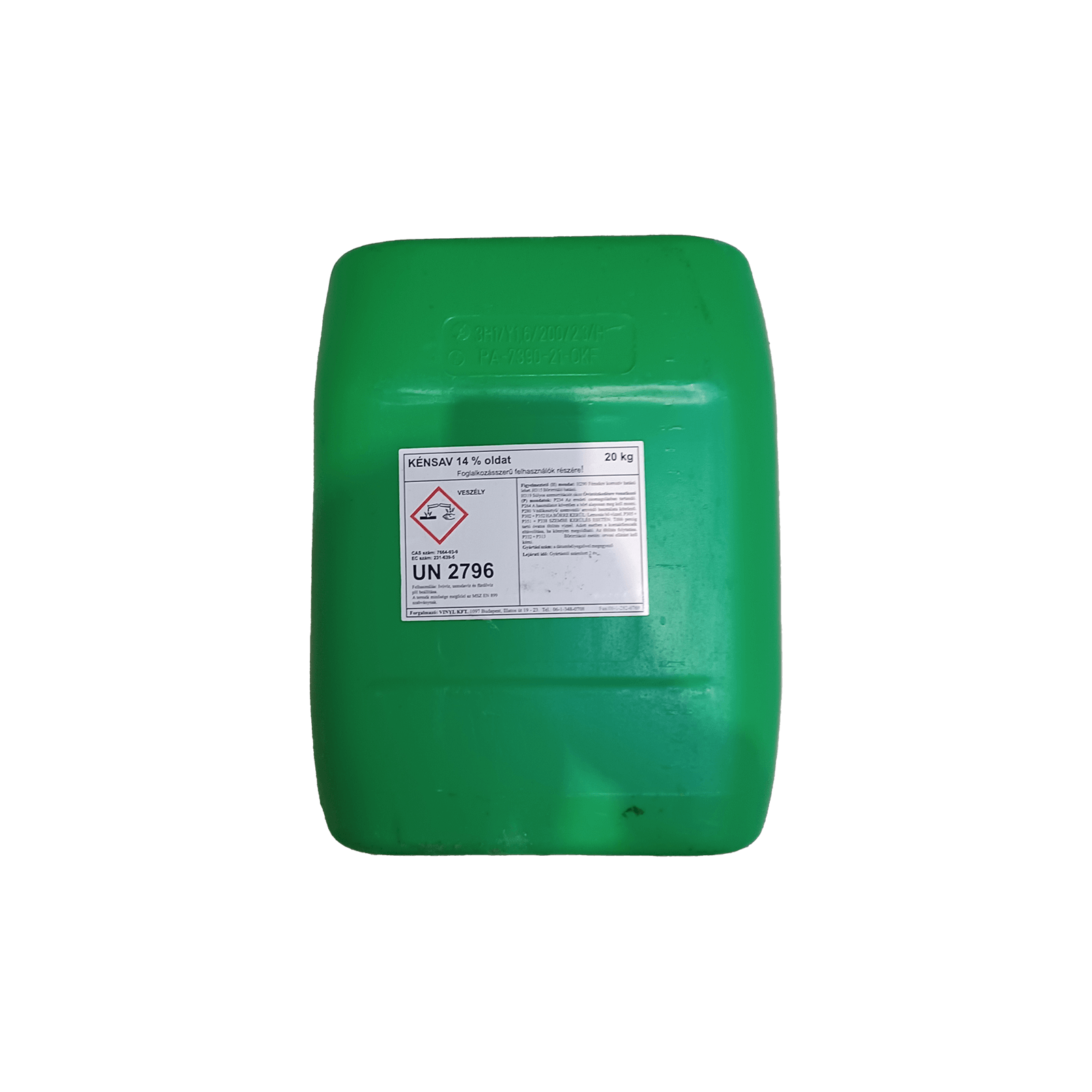 Kristálysav 14 %-os 20kg/kanna – galéria