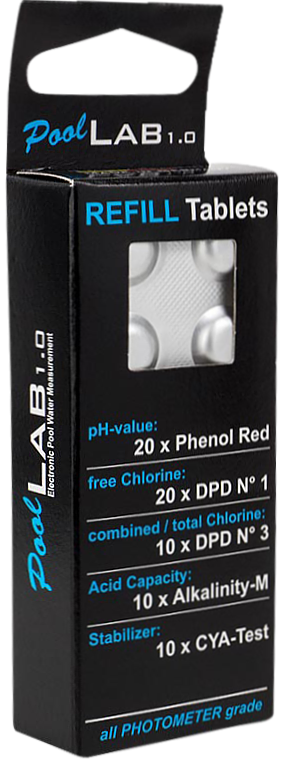 PoolLab 2.0 fotométer póttabletta szett